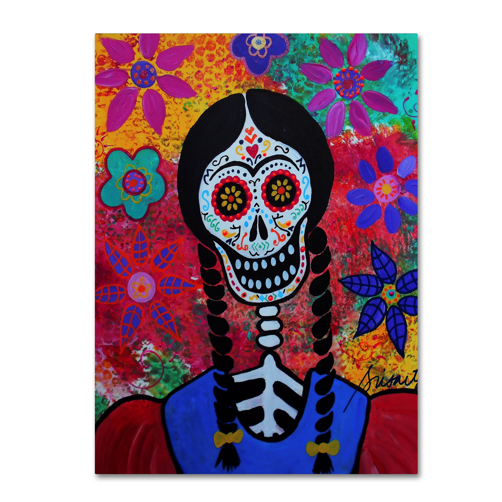 Trademark Fine Art 'Young Frida' Canvas Art by Prisarts - Walmart.com ...