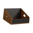 thumbnail image 4 of Soporte para discos de vinilo, expositor de CD, mesa organizadora de madera, estante de almacenamiento de vinilos para revistas, álbumes, restaurantes S 375 cm x 20 cm x 185 cm, 4 of 8