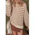 thumbnail image 5 of Casual Winter Sweater with Long Balloon Sleeves and Colorblock Design - [ZhiHiMeRi] | M, 5 of 12