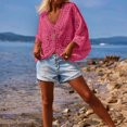 thumbnail image 4 of kaondbfi Cardigans for Stylish Women Crochet Long Sleeve Shirt Mesh Knit Tops Lightweight Summer Clothing Womens Summer Fall Fashion Bolero Shrug Tops, 4 of 7