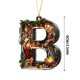 thumbnail image 3 of Decoración del hogar, 26 letras, decoración para árbol de Navidad, colgante, adornos para árbol de Navidad, adornos navideños personalizados de bricolaje, decoración navideña, decoración colgante para, 3 of 8