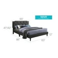 thumbnail image 2 of Glory Furniture Deb Fabric Upholstered Queen Bed in Black, 2 of 8