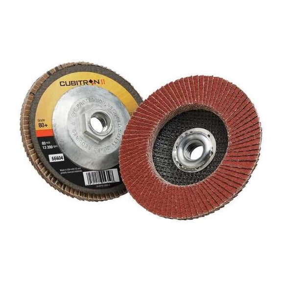 3M 051141-55604 CUBITRON II FLAP DISC 967A T27 4-1/2 IN X