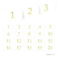 thumbnail image 3 of Koyal Wholesale Metallic Gold Table Tent Place Cards, Table Numbers, 20-Pack, 3 of 3
