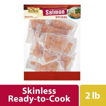 Sea Best Frozen Pink Salmon Skinless, 2 lb Gluten-Free