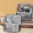thumbnail image 2 of Standing Makeup Bag,Multi-Purpose Large Capacity Oxford Cloth Standing,Portable Large Capacity Toiletry Bags with Compartments,Stationery Organizer with Compartments,Waterproof Cosmetic Toiletry Bag, 2 of 8