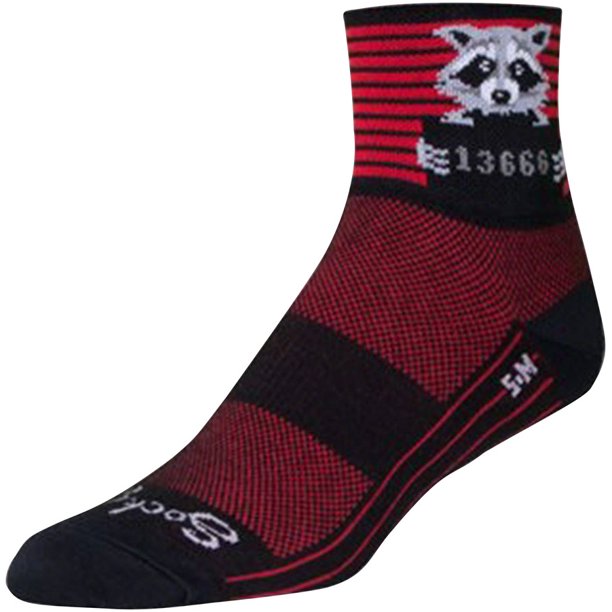 SockGuy SockGuy Classic 3in Busted Cycling/Running Socks Walmart