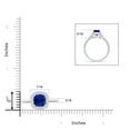 thumbnail image 5 of ANGARA Natural Cushion Blue Sapphire Ring with Diamond Halo in 14K White Gold for Women (Size-5mm) | September Birthstone, Birthday, Anniversary, Jewelry Gift for Women | Natural Blue Sapphire Ring, 5 of 10