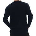 thumbnail image 2 of Big Size Journey Message Ring Spun Cotton Premium Long Sleeve Graphic Shirt - Navy 2XL, 2 of 4