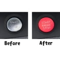 thumbnail image 5 of Xotic Tech Red Keyless Start Engine Stop Cover Trim for Audi A4 A5 S4 S5 Q5 Q7 A8 S8, 5 of 8