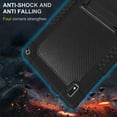 thumbnail image 3 of FIEWESEY Shoulder Strap Soft Silicone&Hard Back Shockproof Kids Friendly Case for Vastking KingPad K10/K10 Pro/Z10/BYYBUO SmartPad A10/Oangcc 10.1" Tablet+Screen Protector (Black/Black,1 Pcs), 3 of 5