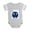 Heather Gray, variant on - Cute Element Cobalt Co - Cute Infant Baby Football Bodysuit