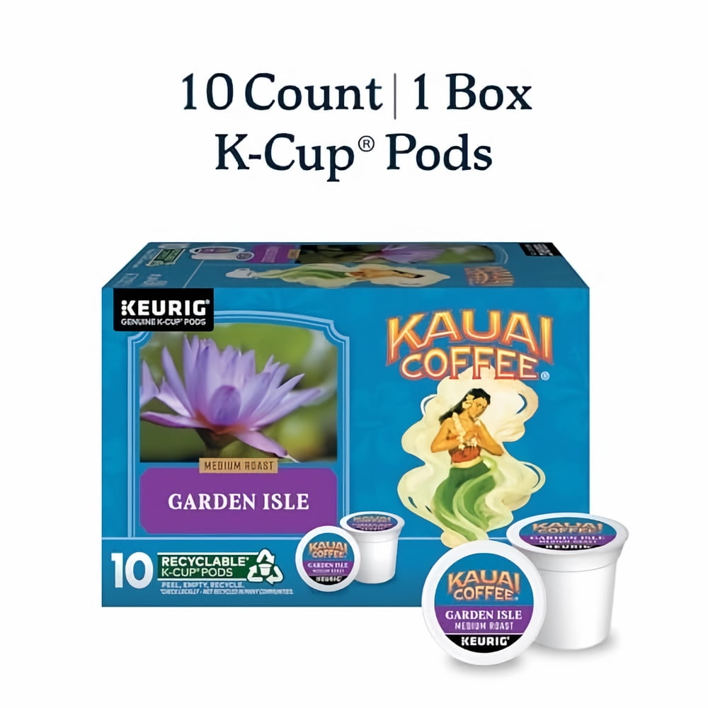 Kauai Coffee Keurig K-Cup Pods - Garden Isle Medium Roast (Pack of 3)