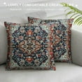 thumbnail image 3 of JEUXUS Antique Floral Persian Carpet Print Throw Pillow Covers Decorative Throw Pillow Case Cushion Cover for Home Decor Living Room Bed Couch Car, 3 of 5