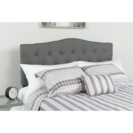 Flash Furniture Cambridge Tufted Upholstered Twin Size Headboard in Dark Gray