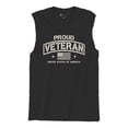 thumbnail image 5 of Proud Veteran Muscle Shirt Veteran's Day Military Honor US Flag Army Air Force RED Friday American Patriot Men's, 5 of 7