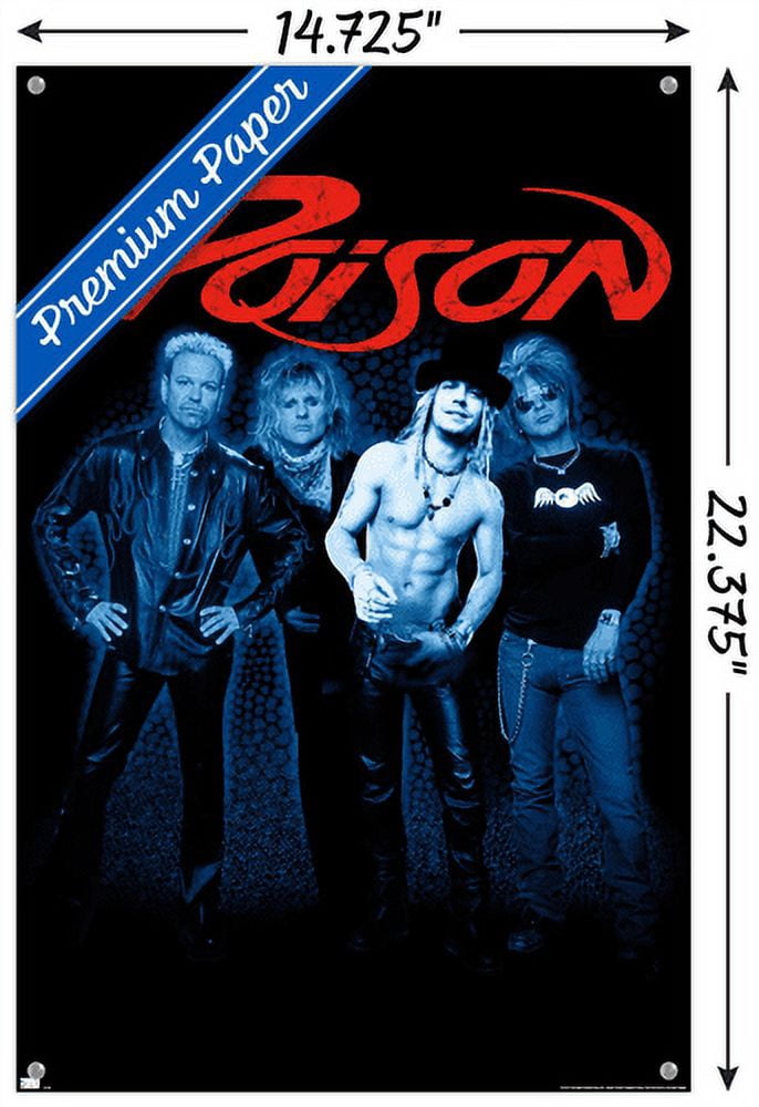 Poison - Group Wall Poster with Push Pins, 14.725" x 22.375"
