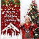 thumbnail image 4 of Decoraciones navideñas, Cubrepuertas navideño, Fondo navideño ideal para fiestas de Año Nuevo y decoración invernal. Medidas: 78,7 x 35,4 pulgadas. Cubrepuertas de poliéster., 4 of 6
