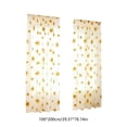 thumbnail image 3 of LEFXSMR Sheer Curtains, Soft Semitransparent Living Room Curtains, Breathable Voile Curtains for Living Room & Bedroom, 39.37x78.74" Yellow, 3 of 6
