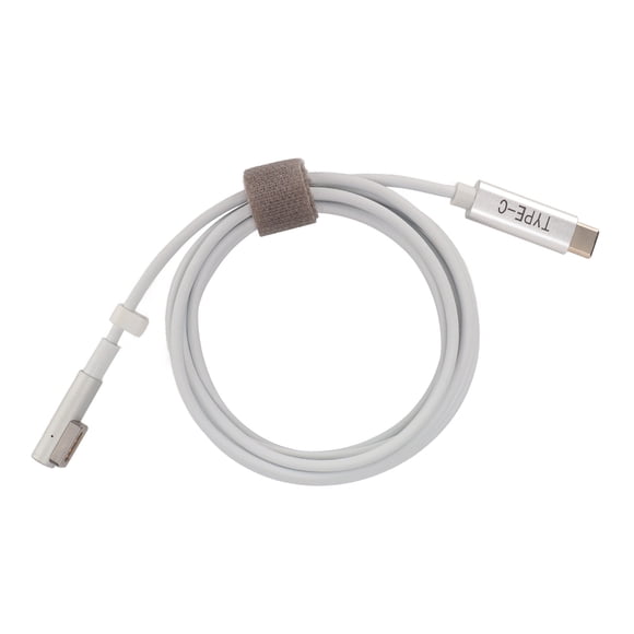 Cable de carga rápida tipo C a T magnético para Macbook tipo C macho a Magsafe 2 de 45 W PD de PVC de primera generación