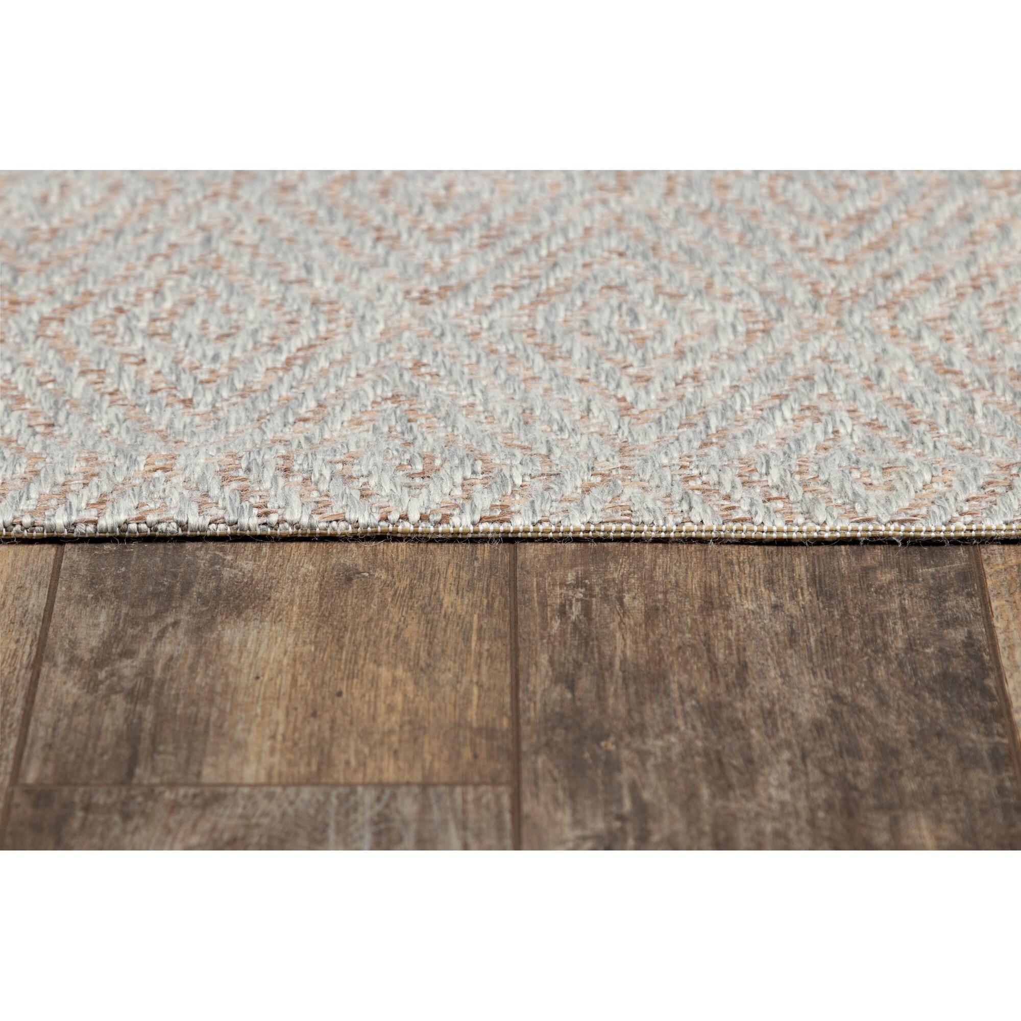Momeni Erin Gates by  Downeast Wells Geometric Indoor/ Outdoor Area Rug Beige 2'7" X 7'6" 8' Runner Runner, Outdoor, Indoor Brown