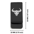 thumbnail image 2 of Stainless Steel Mythical Minotaur Head Classic Slim Money Clip Credit Card Holder, 2 of 2
