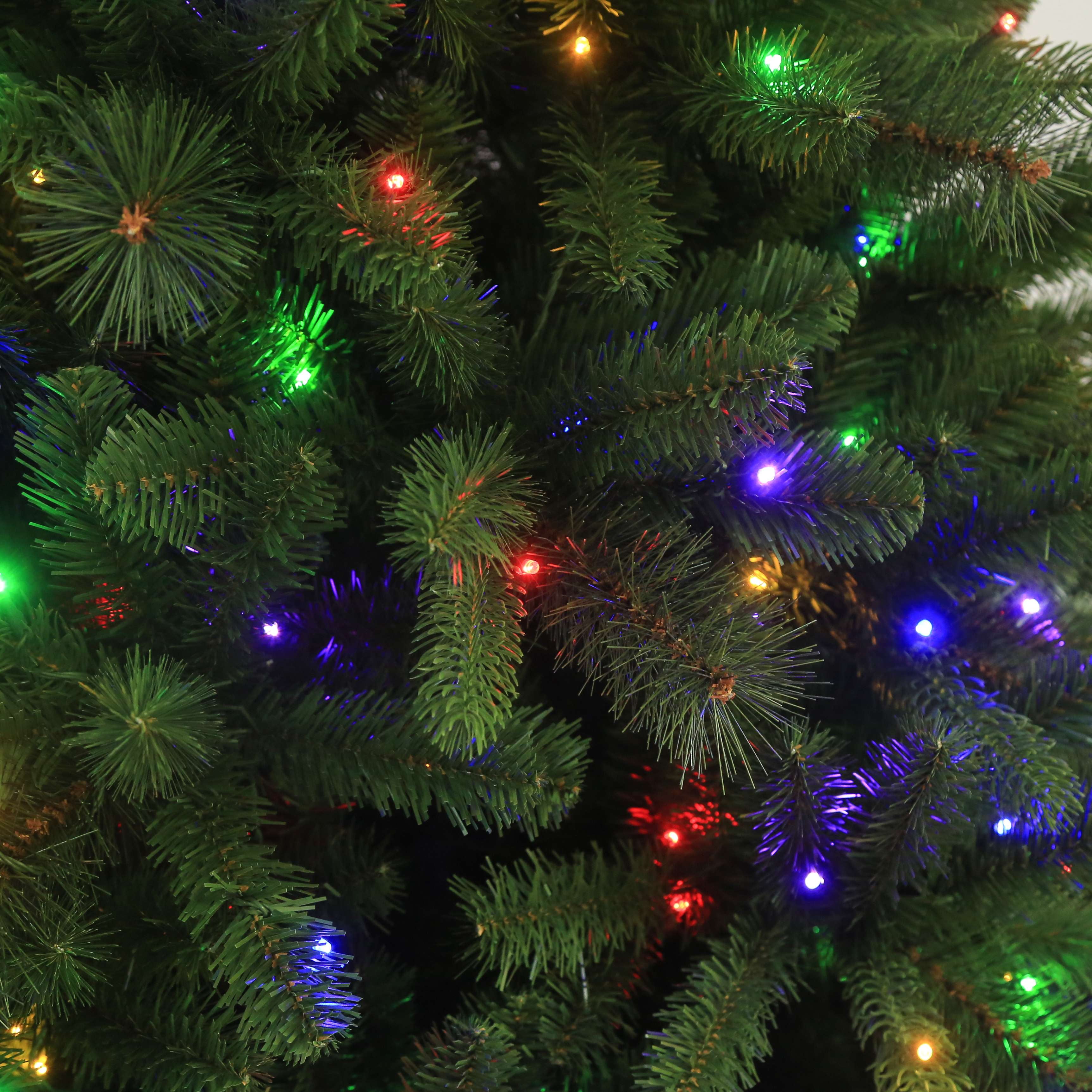 5' Vermont Spruce Tree with 250 Color Changing (Multifunction and Remote  Control) LED Lights