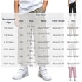 thumbnail image 4 of HAOTAGS Boys Cargo Pants (5-15) Elastic Waist Pockets Loose Ankle Pants Nylon Spandex Purple Size 5, 4 of 10