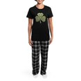 thumbnail image 4 of CafePress - Irish Shamrock Made Of Skulls Women's Dark Pajamas - Women's Short Sleeve Print T-Shirt and Pants Dark Cotton Pajama Set, 4 of 7