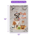 thumbnail image 5 of Trick or Treat Boxer Funny Mummy Cosplay Pumpkin Candy Basket Garden Flag 12x18in Double Sided Boxers Dog Lover Gifts Idea Outdoor Decor - 12016, 5 of 5