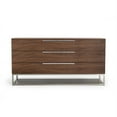 thumbnail image 2 of Limari Home Heloise  Wood and Stainless Steel Bedroom Dresser in Walnut, 2 of 4
