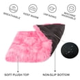 thumbnail image 3 of Exclusivo Mezcla Soft Plush Dog Bed Crate Mat for Medium Dogs (32*22*4 in), Faux Fur Fluffy Dog Pet Cat Kennel Pad with Anti-Slip Bottom, Machine Washable, Gradient Pink, 3 of 6