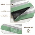 thumbnail image 5 of Round Rugs 4Ft, Green Grey Stripe Round Area Rug Washable Indoor Throw Carpet, Minimalist Farmhouse Striped Soft Non Slip Circle Rug for Kitchen Nursery Room Home Decor Aesthetic, 5 of 7