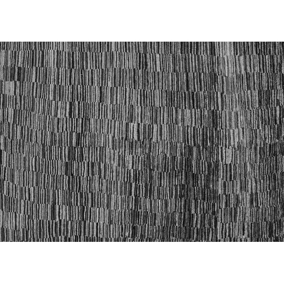 Ahgly Company Indoor Rectangle Abstract Gray Modern Area Rugs, 5' x 8'