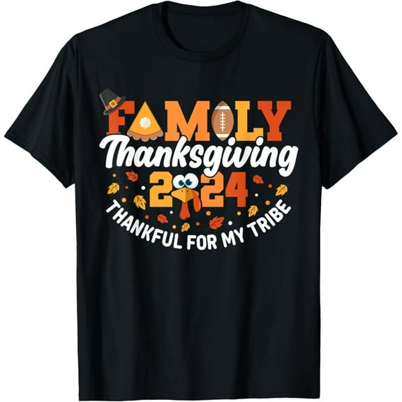 Family Thanksgiving 2024 Matching Outfit Turkey Squad Group T-Shirt