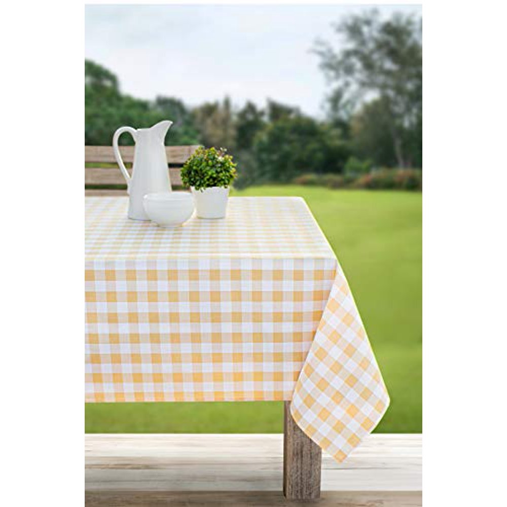 Benson Mills Indoor Outdoor Spillproof and Waterproof Gingham Checkered