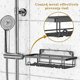 thumbnail image 4 of Juego de 4 Estantes para Ducha,Repisas para Baño, pared Sin Taladrar Adhesiva,Estanteria Baño para baño Cocina - Negro esquí esquí Gafas de esquí, 4 of 5