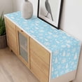 thumbnail image 4 of Sky Blue Christmas Table Runner 60 Inches Long Farmhouse Dress Scarves, Xmas Tree Snowflake Winter Abstract Dining Tablerunner for Coffee Table/Kitchen Island/Party Décor, 13" x 60", 4 of 8