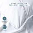 thumbnail image 6 of Bare Home Pillow Sham Set - Premium 1800 Collection - Double Brushed - Euro, White, 6 of 8