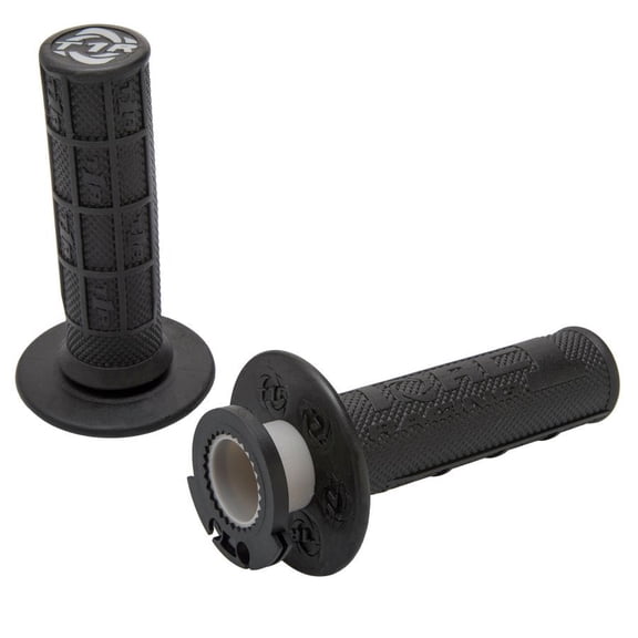 Black Torc1 Racing Defy 4-Stroke Half Waffle Lock-On Grips