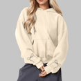 thumbnail image 2 of Fashion Hoodie for Womens Plus Size Pullover Casual Printed Round Neck Long Sleeved Loose Hooded Sweatshirts, 2 of 5