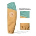 thumbnail image 4 of Strongarm Welding Premium Leather Welding Sleeves 18 Inch Green/Yellow with Kevlar & Fire-Repellent Cotton, 4 of 7