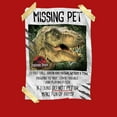 thumbnail image 2 of Boy's Jurassic Park T. Rex Missing Pet  Graphic Tee Red Small, 2 of 4