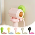 thumbnail image 1 of Soporte para secador de pelo montado en pared | Organizador universal con ventosa para secador de pelo | Plástico sin perforaciones | Compatible con la mayoría de modelos | Diseño compacto que, 1 of 6