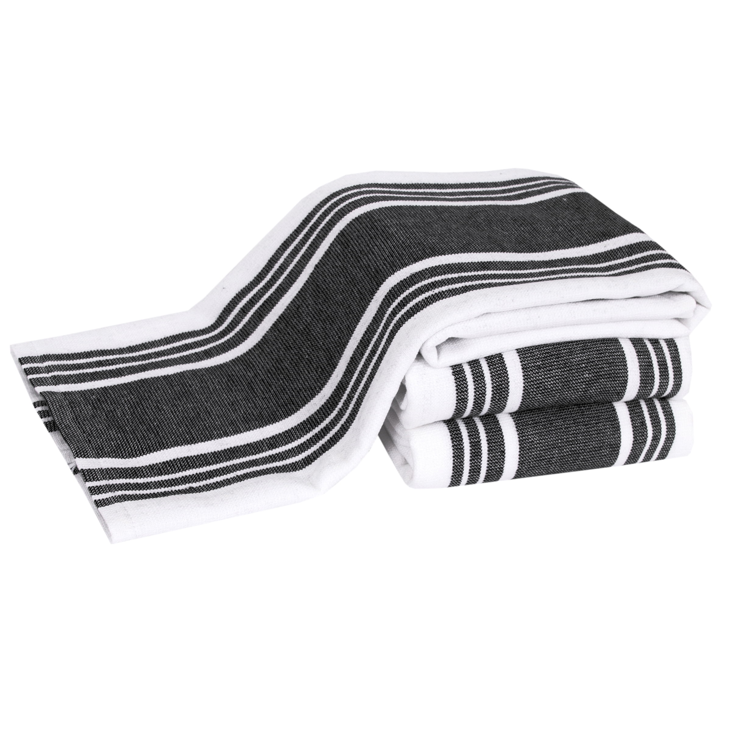 All-Clad Dual-Purpose Cotton Kitchen Towels, 3-Pack, Black