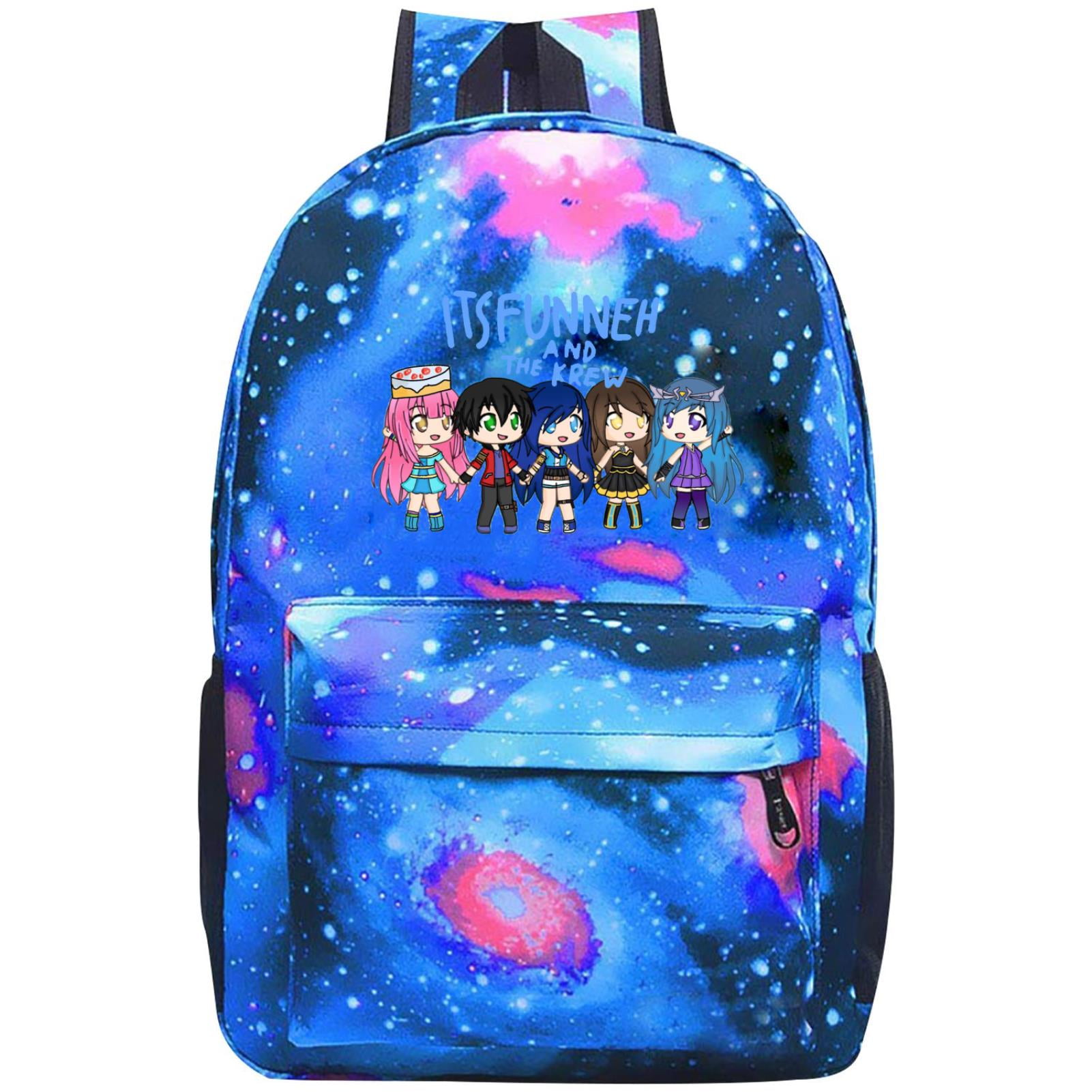 Star Sky School Backpack ItsFunneh and the Krew Unisex Galaxy Bookbags ...
