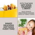 thumbnail image 3 of Nostalgia 2-Slot Oscar Mayer Bun and Hot Dog Toaster with Removable Hot Dog Cage and Mini Tongs, Yellow, 3 of 7