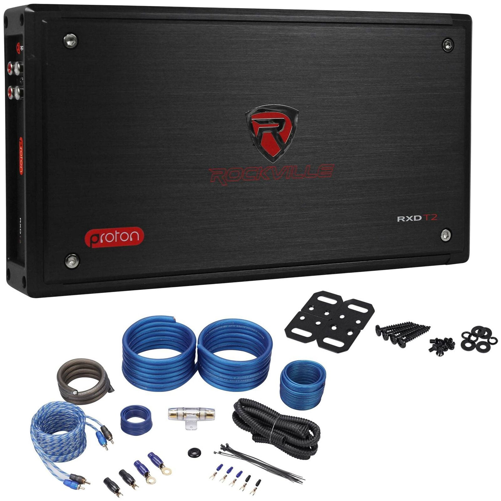 Rockville RXDT2 Micro Car Amplifier 2400w 2 Channel 2x400W CEA Rated