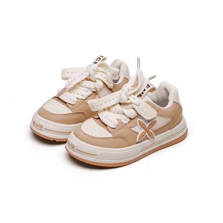

HuaAngel Boys Girls Youth Cross Leaf Contrast Color Casual Shoes Sneakers W402 Sizes 9.5C-4Y
