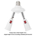thumbnail image 4 of Portalámparas ajustable E27 Convertidor de adaptador de base de casquillo de bombilla LED (2 cabezales) Sywqhk Para Estrenar, 4 of 7